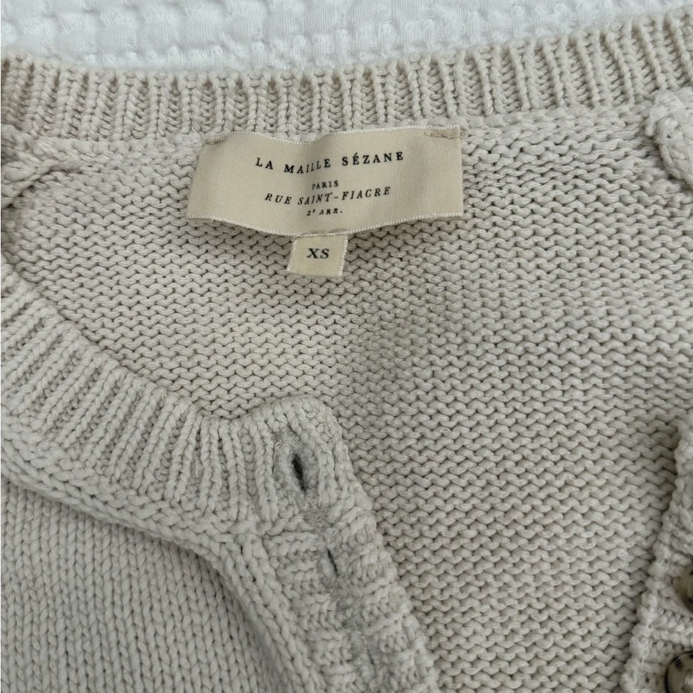 EUC Sezane Leontine red and ecru, size XS - Picture 8 of 12